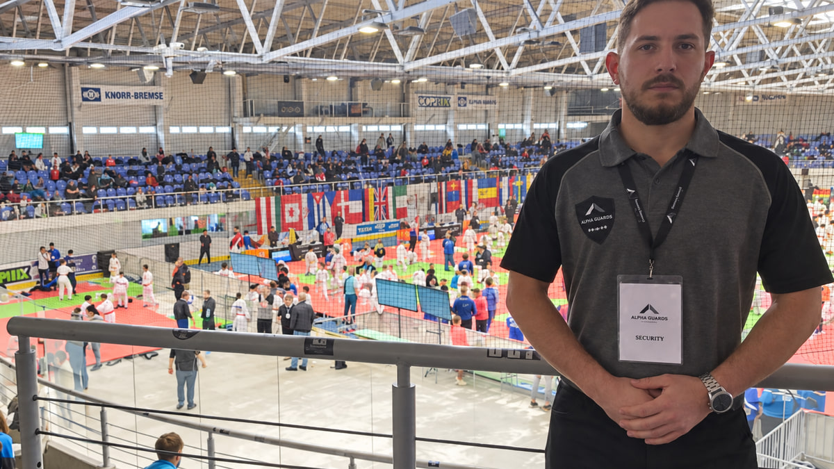 Alpha Guards officer providing security at the Budapest Cup